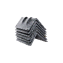 Steel Corner Protector w/ Rubber Backing - 6" x 4” Heavy-Duty Edge Guard