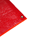 Vinyl Mesh Red Flag with Grommets - DOT Compliant Oversize Load Warning Flag