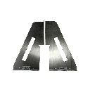 Aluminum Brackets for Toolboxes 24"x24"x60" – Heavy-Duty Mounting Pair