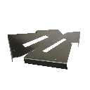 Aluminum Brackets for Toolboxes 24"x24"x60" – Heavy-Duty Mounting Pair