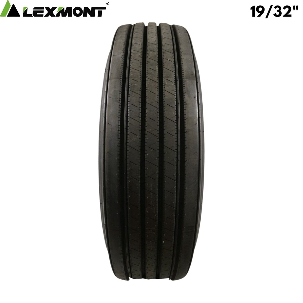 Lexmont S1 Steer Tire 295/75R22.5 - 19/32" Tread Depth 16-Ply