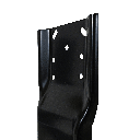 Trailer Spare Tire Carrier – Heavy-Duty Steel Chassis Mount – Fits Most Semi-Trailers & Flatbeds – Black Finish