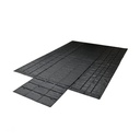 6' Drop Super Vinyl Lumber Tarp - 20’ x 27’ Heavy-Duty Black Flatbed Tarp