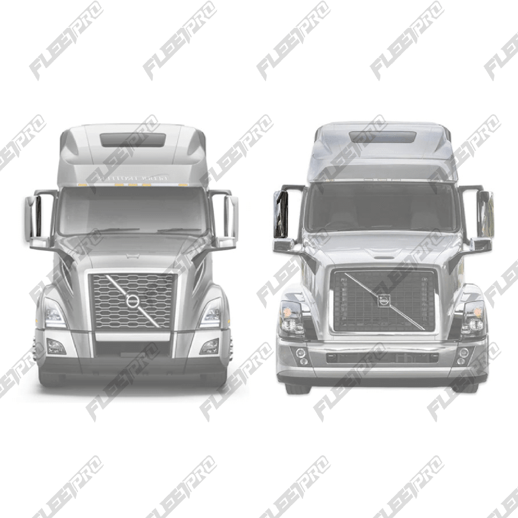 Volvo VNL Door Mirror Cover Replacement - 2004-2025 Passenger Chrome - 23836104