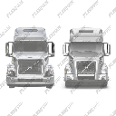 Volvo VNL Door Mirror Cover Replacement - 2004-2025 Driver Chrome - 23836105