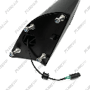 LH Hood Mirror Volvo VNL Black with Heat – 2018-2025 (Gen 3) Driver Side OEM Replacement 84723677