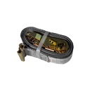 E-Track Ratchet Strap (2" x 16') with Spring Fittings – Gray Heavy-Duty Cargo Tie-Down – 1,467 lb WLL