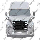 Freightliner Cascadia Chrome Grille with Bug Screen – 2018-2025 New Body Style OEM A17-20832-017