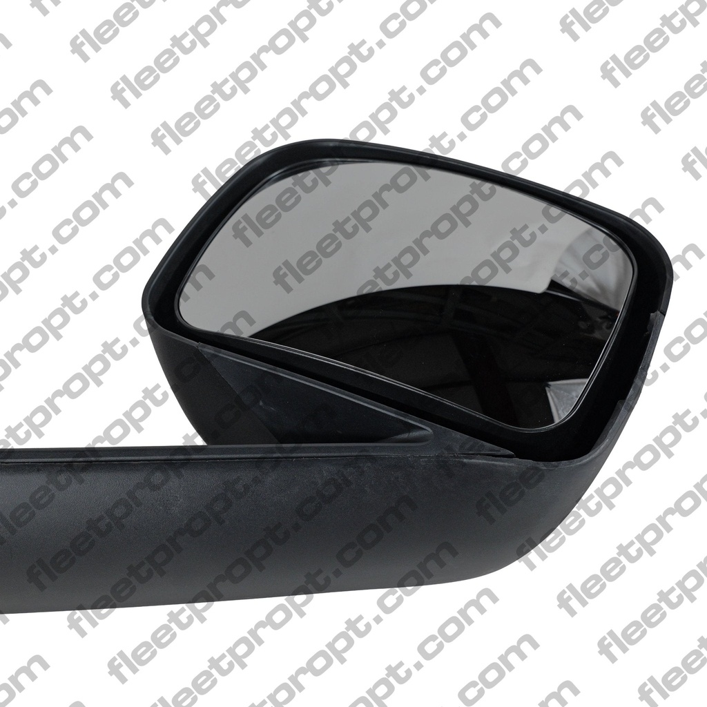 Freightliner New Cascadia Hood Mirror (2018-2026) - Black Cover - Heated RH - Replaces A22-77791-009