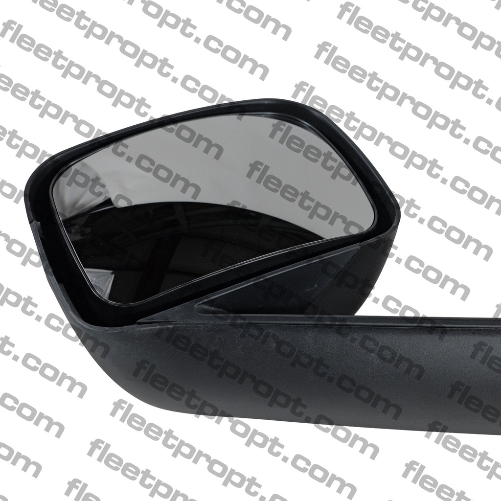 Freightliner New Cascadia Hood Mirror (2018-2026) - Black Cover - Heated LH - Replaces A22-77791-008