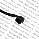 Freightliner New Cascadia Hood Mirror (2018-2026) - Black Cover - Heated LH - Replaces A22-77791-008