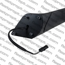 Freightliner New Cascadia Hood Mirror (2018-2026) - Black Cover - Heated LH - Replaces A22-77791-008