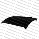 Semi Truck Black Poly Quarter Fender Kit (Set of 2) – 24" x 24" – Universal OEM Replacement