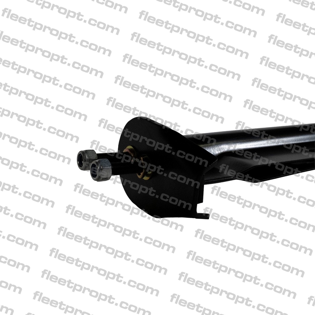 30" Black Spring-Loaded Mud Flap Hangers – 45° Angled Universal Pair – 1 1/8" Bolt Spacing