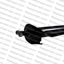 30" Black Spring-Loaded Mud Flap Hangers – 45° Angled Universal Pair – 1 1/8" Bolt Spacing