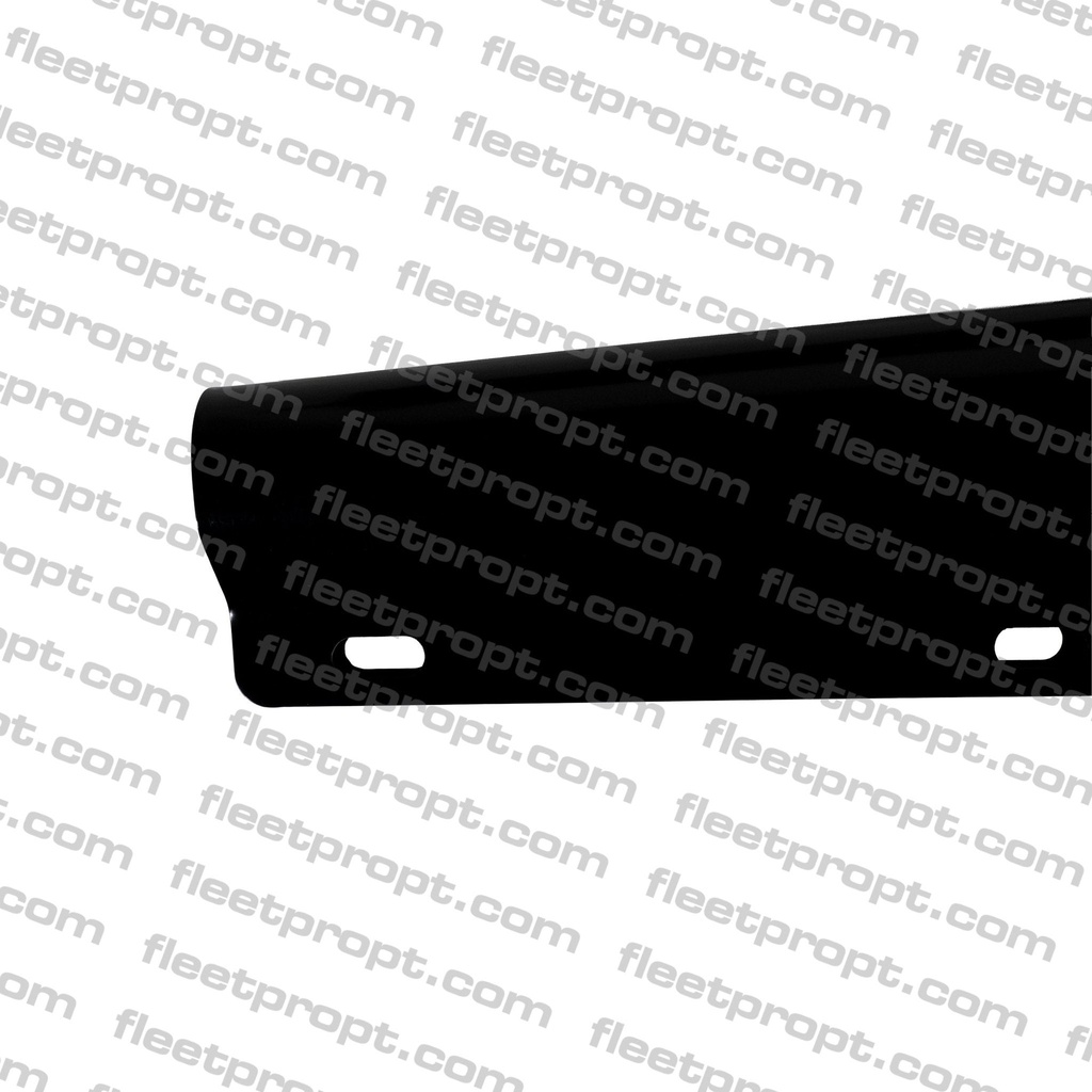 30" Black Spring-Loaded Mud Flap Hangers – Tapered Straight Universal Pair – 1 1/8" Bolt Spacing