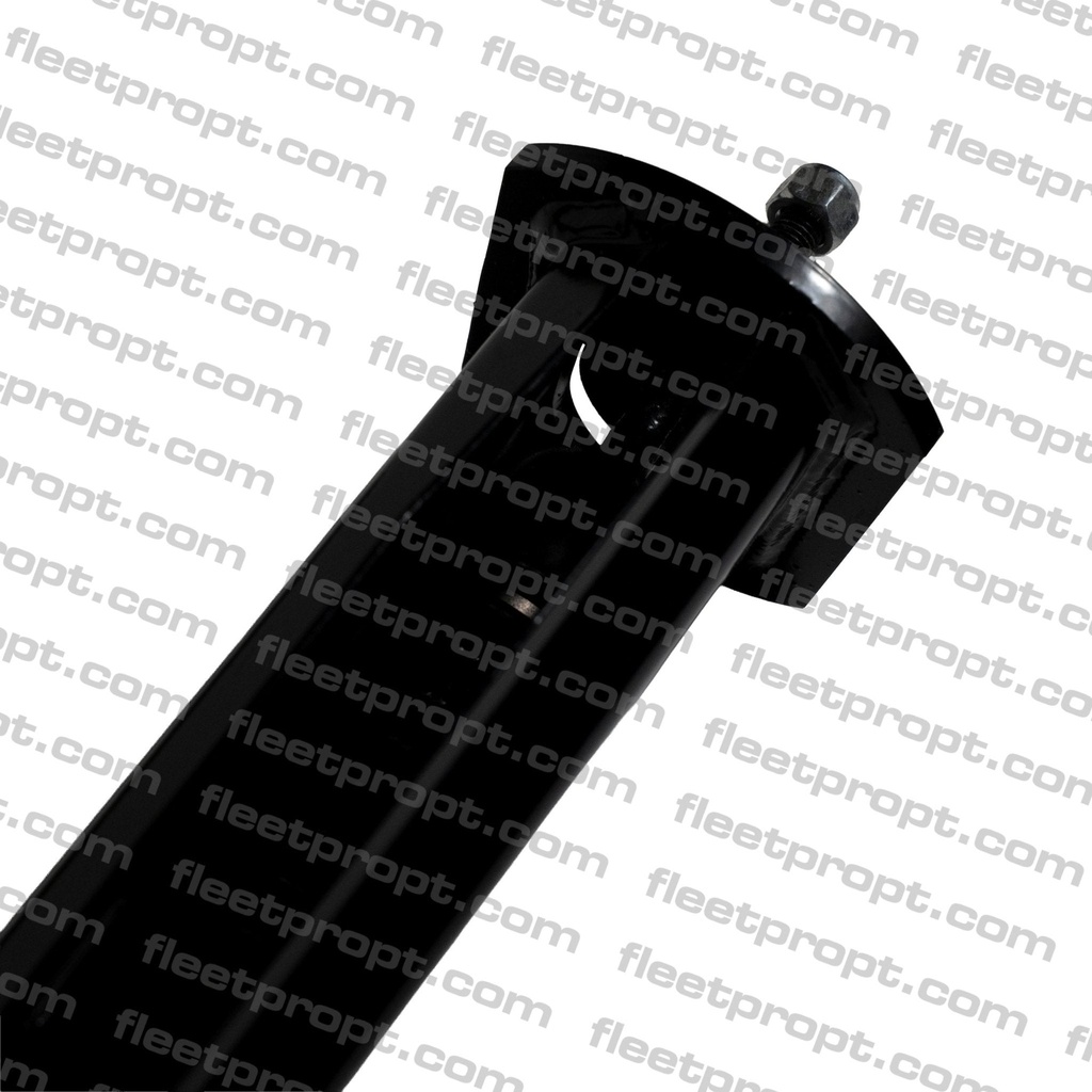 30" Black Spring-Loaded Mud Flap Hangers – Tapered Straight Universal Pair – 1 1/8" Bolt Spacing