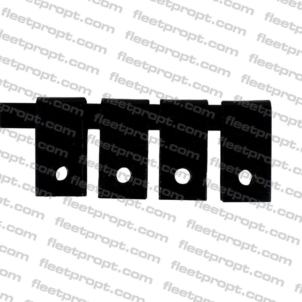 30" Black Steel Mud Flap Holders – Straight Square Universal Pair – OEM BTS A25RL 562.312HD