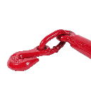 Ratchet Chain Binder for 5/16" - 3/8" Chains – 5,400 lbs WLL – Grade 70 & 80 Compatible – Heavy Duty Red Steel
