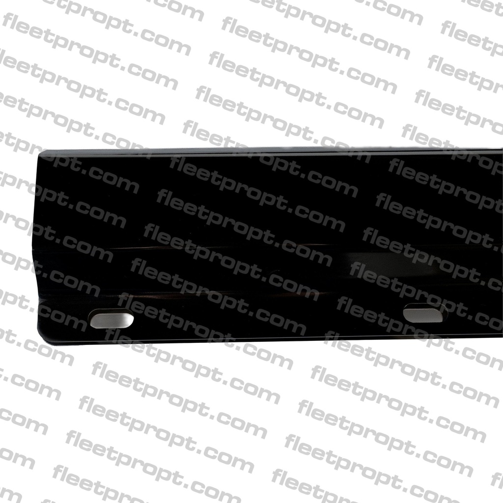 30" Black Spring-Loaded Mud Flap Hangers – Straight Heavy-Duty Universal Pair – 1 1/8" Bolt Spacing