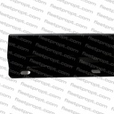 30" Black Spring-Loaded Mud Flap Hangers – Straight Heavy-Duty Universal Pair – 1 1/8" Bolt Spacing