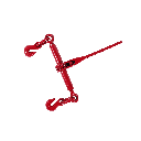 Ratchet Chain Binder for 5/16" - 3/8" Chains – 5,400 lbs WLL – Grade 70 & 80 Compatible – Heavy Duty Red Steel