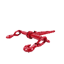 Ratchet Chain Binder for 5/16" - 3/8" Chains – 5,400 lbs WLL – Grade 70 & 80 Compatible – Heavy Duty Red Steel