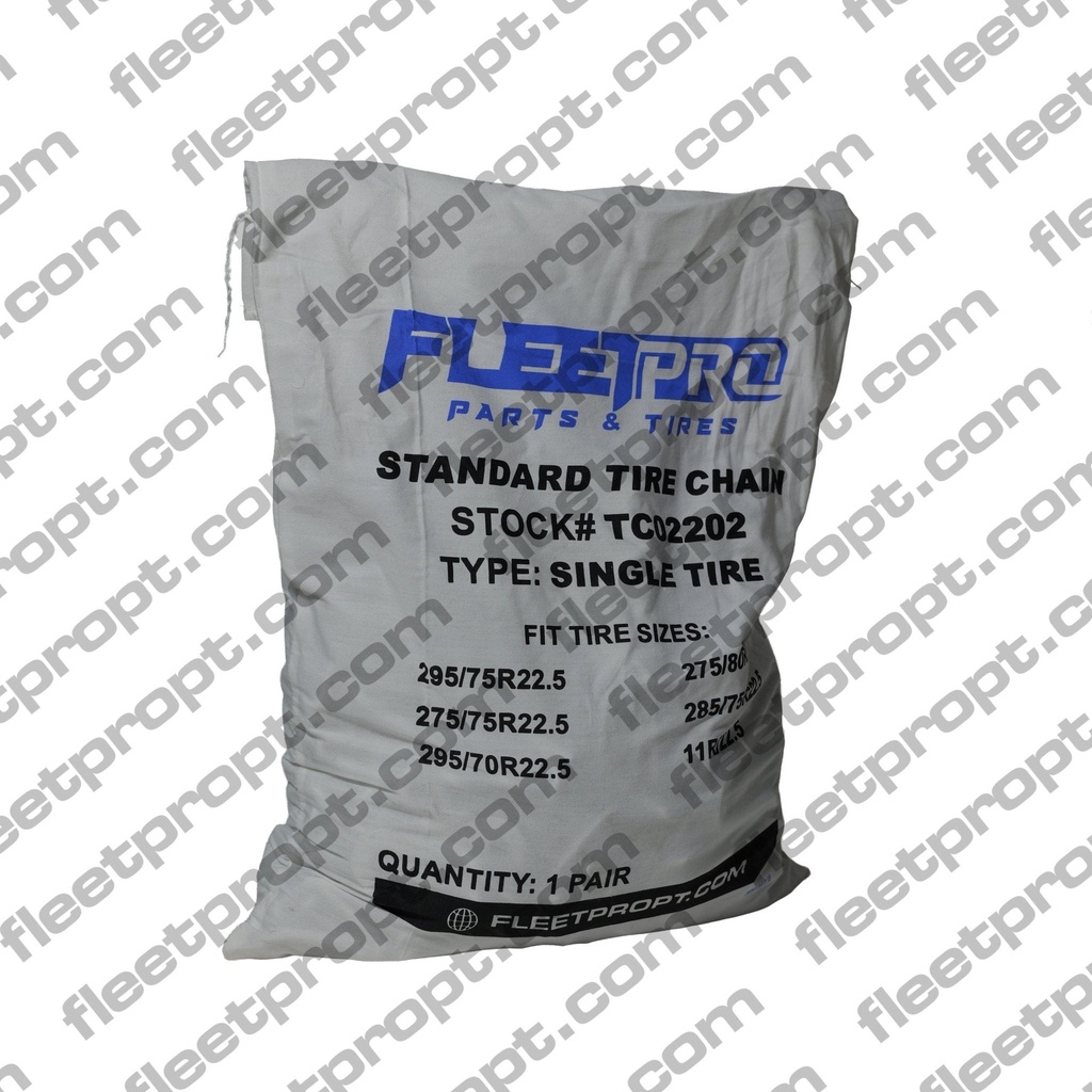 Winter Tire Chains (Set of 2) – Fits 295/75R22.5, 11R22.5 – DOT Approved Cam Twist Link