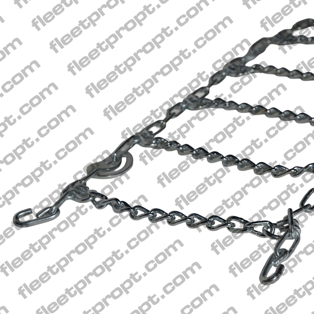 Winter Tire Chains (Set of 2) – Fits 295/75R22.5, 11R22.5 – DOT Approved Cam Twist Link