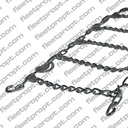 Winter Tire Chains (Set of 2) – Fits 295/75R22.5, 11R22.5 – DOT Approved Cam Twist Link