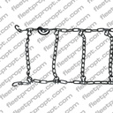 Winter Tire Chains (Set of 2) – Fits 295/75R22.5, 11R22.5 – DOT Approved Cam Twist Link