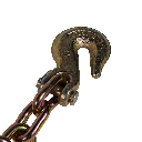 G70 1/2" x 20' Chains with Grab Hooks - Heavy-Duty 11,300 lb WLL Transport Chain