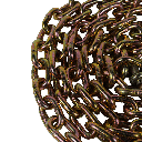 G70 1/2" x 20' Chains with Grab Hooks - Heavy-Duty 11,300 lb WLL Transport Chain