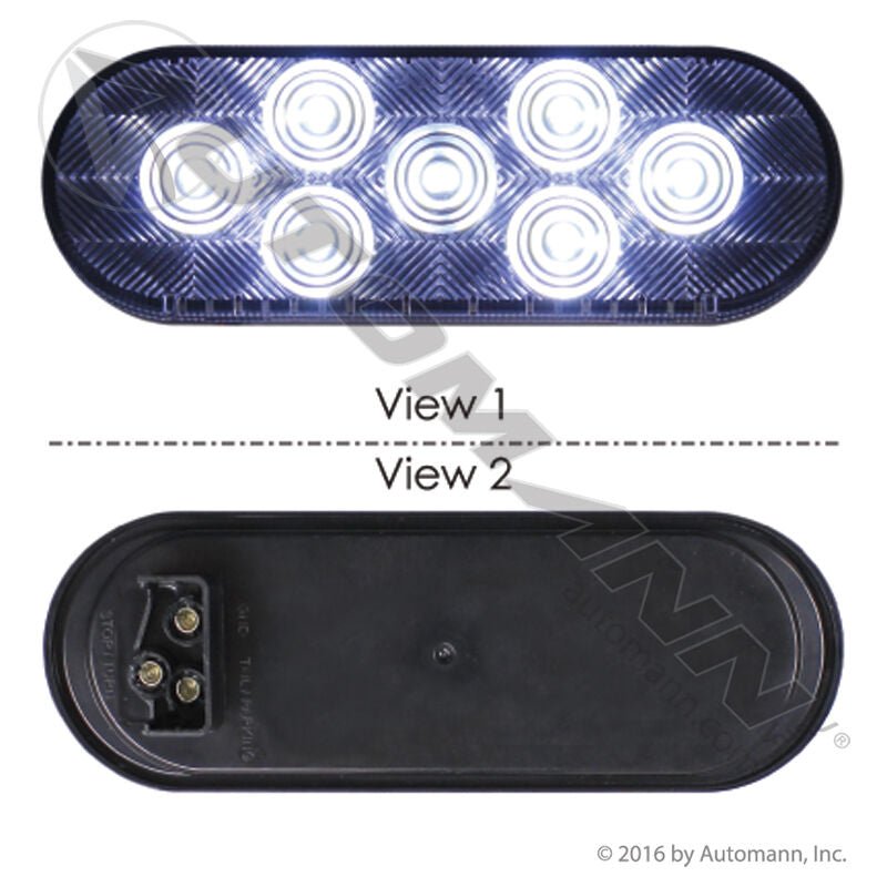 6 Inch Oval LED Backup Light – White Reverse Lamp – 571.LD60W7