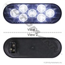 6 Inch Oval LED Backup Light – White Reverse Lamp – 571.LD60W7