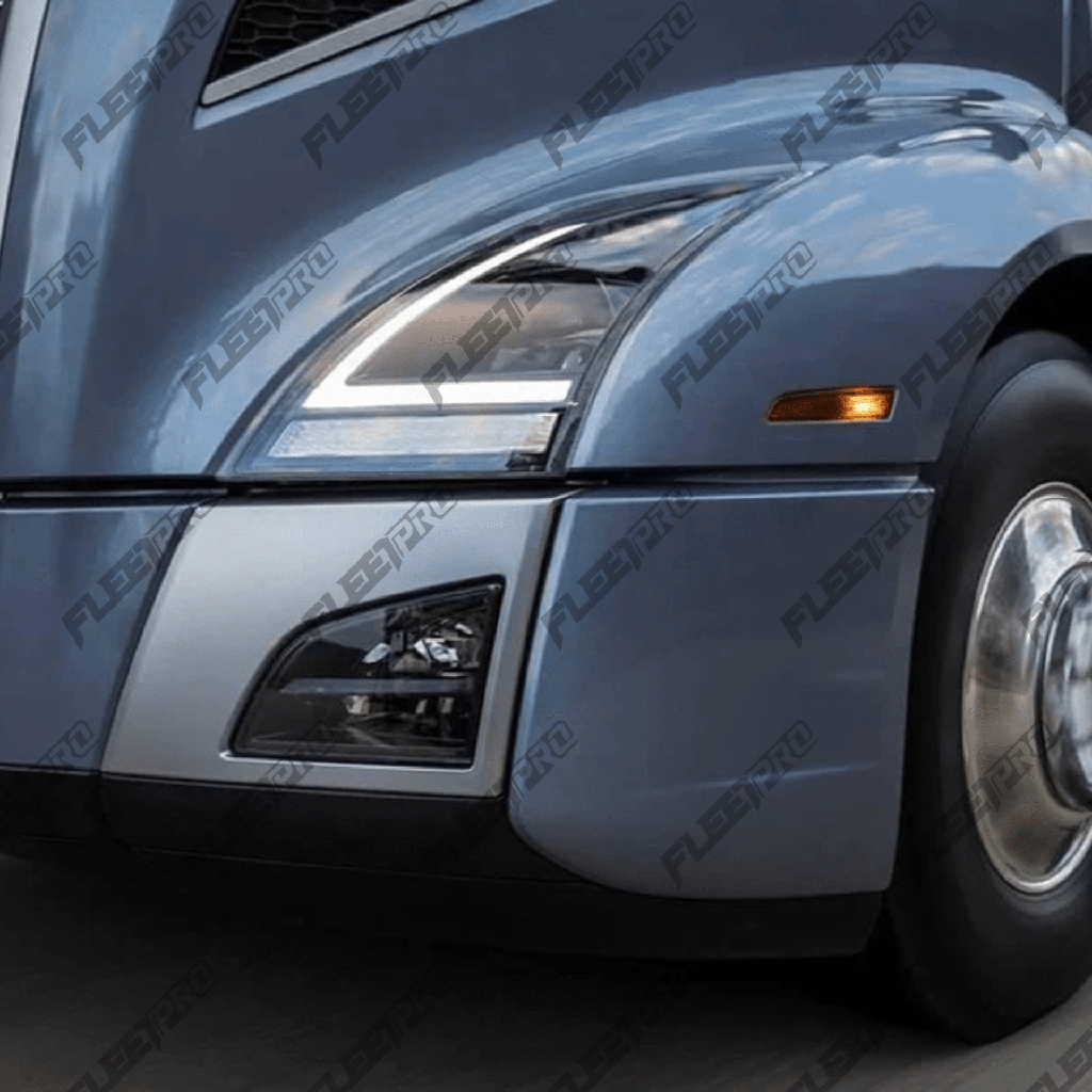 Volvo VNL LH Bumper Corner (2018-2025) - Primed with Fog Light Cutout - Replaces 82750068