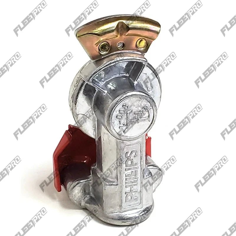 Phillips Emergency Gladhand – Red Standard Mount – Corrosion Resistant – Replaces 12-008
