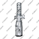 7-Way Trailer Plug – Phillips 15-730 – Zinc Die-Cast with Spring Guard