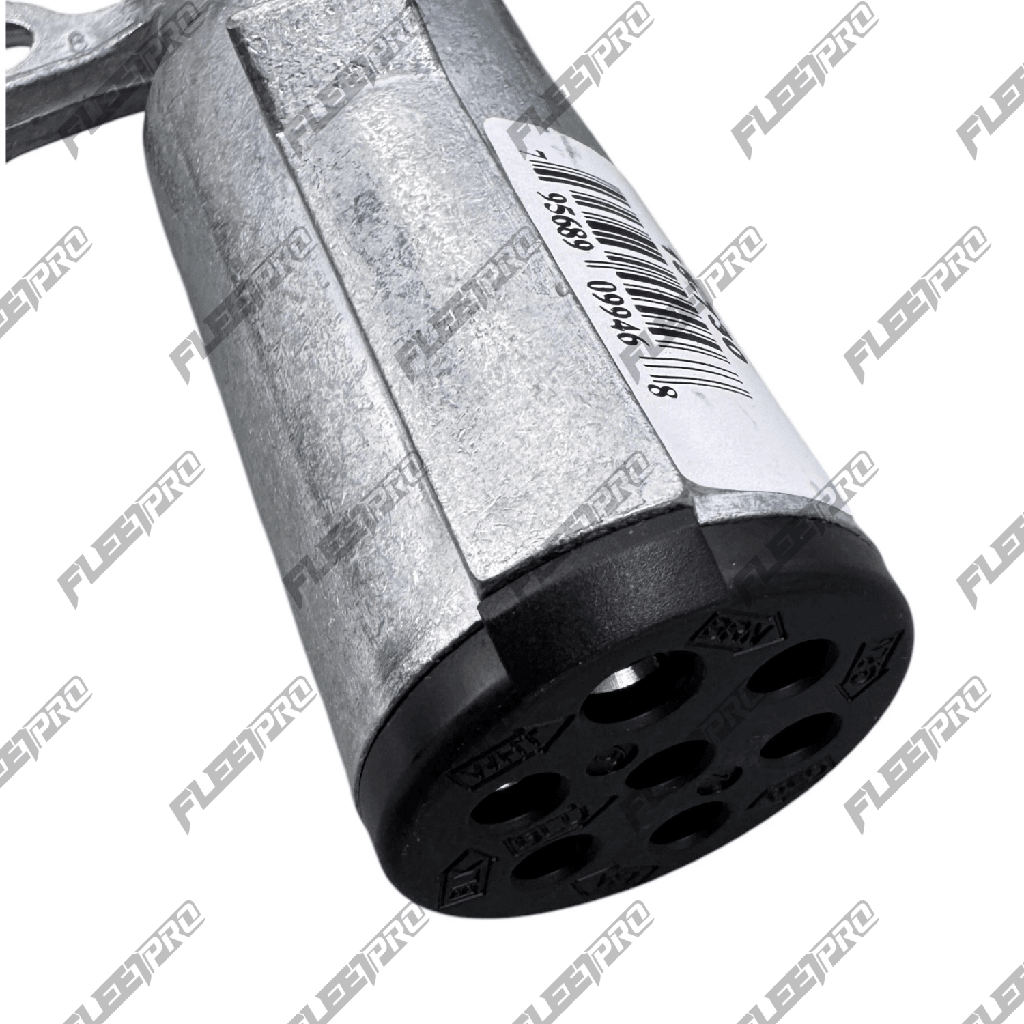 7-Way Trailer Plug – Phillips 15-730 – Zinc Die-Cast with Spring Guard