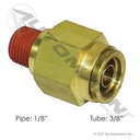 3/8 Tube to 1/8 NPT Connector – Brass Push Lock Straight – Replaces 68PMT62