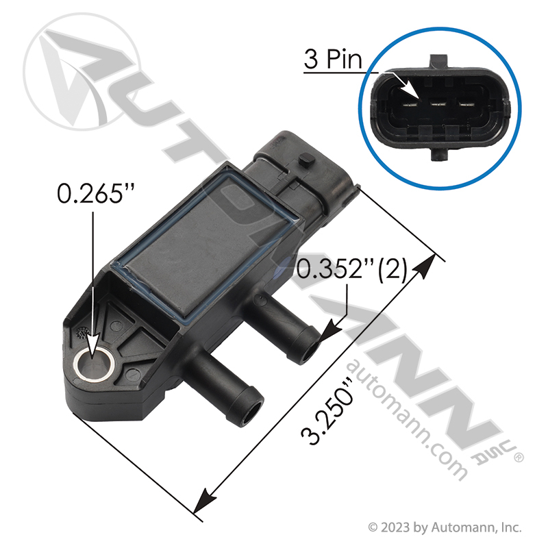 [577.96881OE] DPF Differential Pressure Sensor Volvo D13 (23488881)