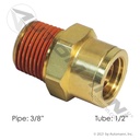 Brass PLC Male Connector 1/2 X 3/8in