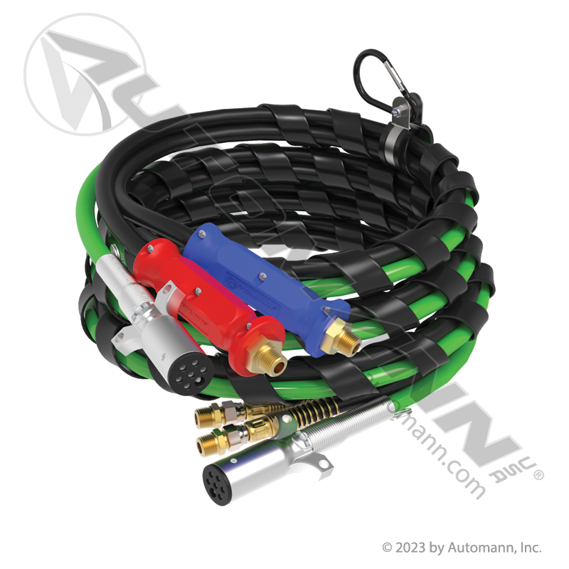 [179.3012.15NB] Airpower 3-in-1 Air & Electrical Line 15ft, Black (No Box)