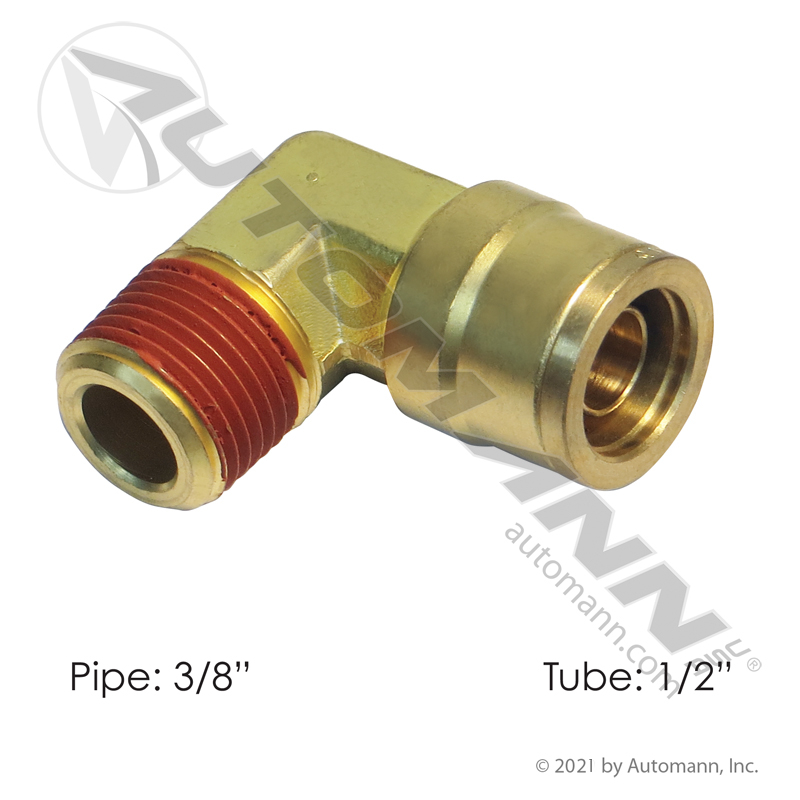 [177.13B158C] Brass PLC Male Elbow 1/2 X 3/8in
