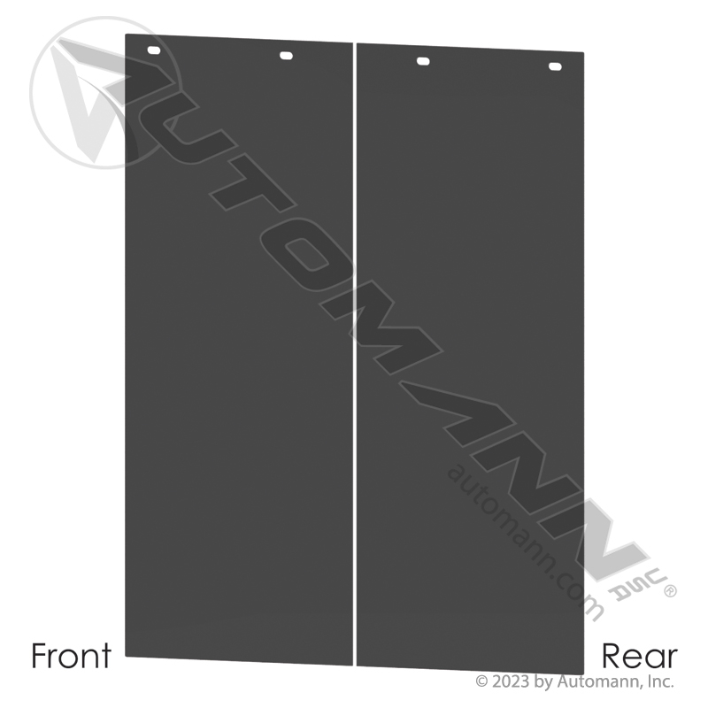 [562.022430B] Mud Flap Poly Black Smooth 24 x 30 x 0.15in