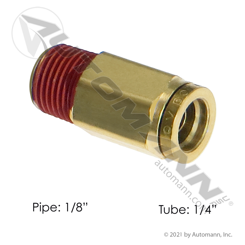 [177.13B684A] Brass PLC Male Connector 1/4 X 1/8in