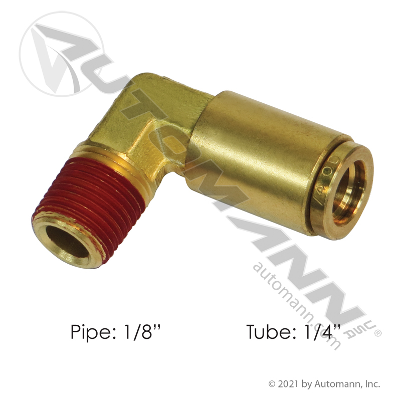 [177.13B154A] Brass PLC Male Elbow 1/4 X 1/8in