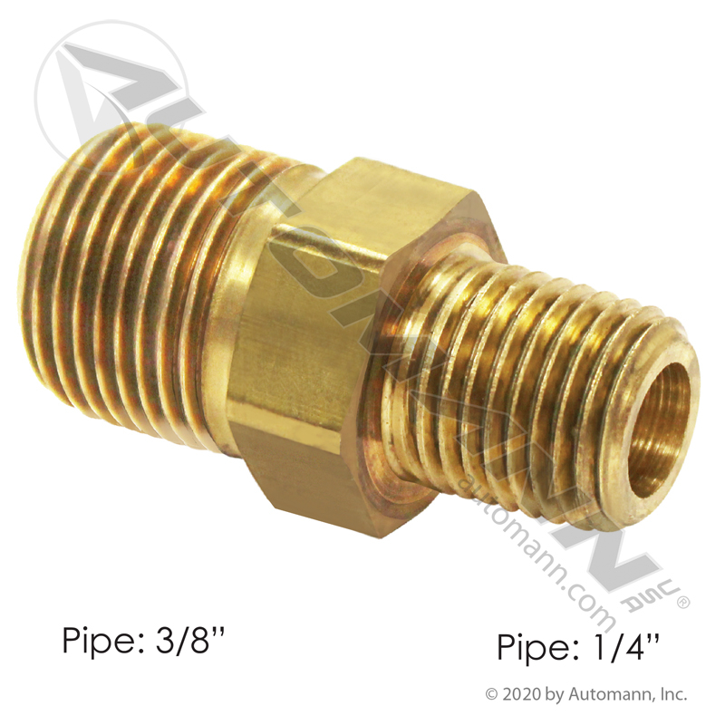[177.9122CB] Hex Nipple 3/8NPT x 1/4NPT