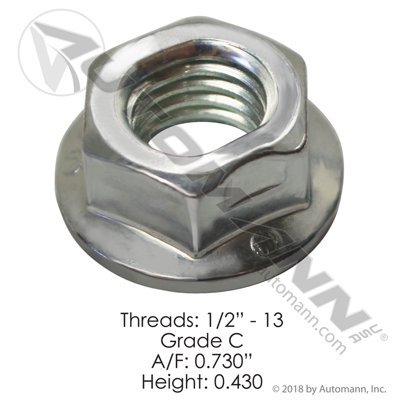 [FLNC102] Flanged Lock Nut 1/2in-13