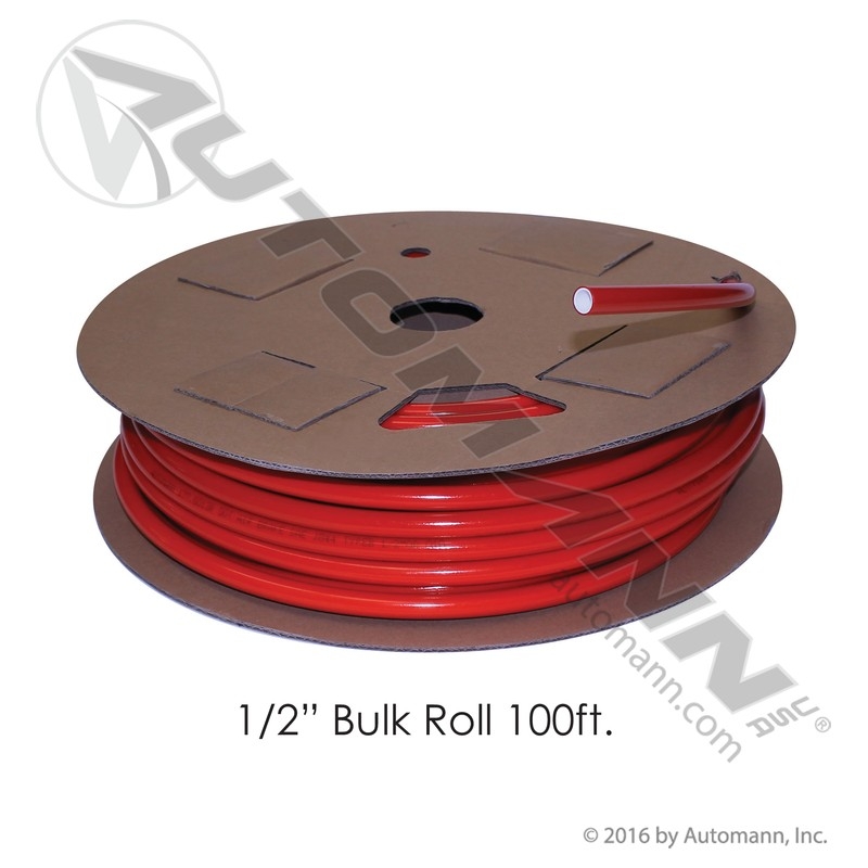 [177.5013R] Nylon Tubing 1/2in OD X 100FT Red